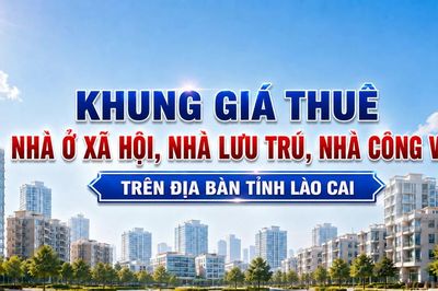 Khung giá thuê nhà ở xã hội, nhà lưu trú, nhà công vụ trên địa bàn tỉnh Lào Cai