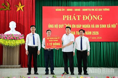 Xã Gia Tường phát động ủng hộ Quỹ 'Đền ơn đáp nghĩa và an sinh xã hội' năm 2026