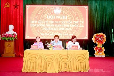 Tổ đại biểu HĐND tỉnh tiếp xúc cử tri sau Kỳ họp thứ tư tại các địa phương