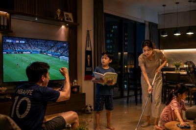 Mùa World Cup: Niềm vui của người lớn, phép thử của hạnh phúc gia đình