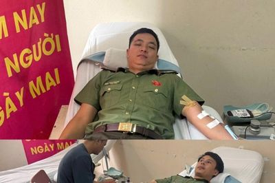 Từ Quảng Trị, 4 cán bộ chiến sĩ vào Huế hiến máu cứu sống bệnh nhân