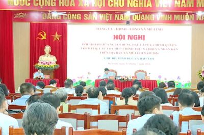 Xã Mê Linh đối thoại với nhân dân về đổi mới giáo dục