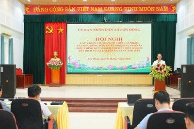 Xã Sơn Đồng lấy ý kiến điều chỉnh quy hoạch 4 khu đất dịch vụ