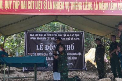 Động thổ tìm kiếm hài cốt liệt sĩ tại hang Đá Sập sau hơn nửa thế kỷ