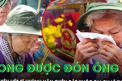Người yêu liệt sĩ Huỳnh Văn Quên bật khóc tại Công viên Lê Thị Riêng, 'mong ngày được đón anh về'
