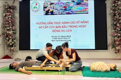 Tuyên Quang:Tập huấn hướng dẫn sơ cứu ban đầu cho khách du lịch khi gặp sự cố