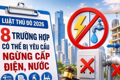 [INFOGRAPHIC] 8 trường hợp có thể bị yêu cầu ngừng cấp điện, nước