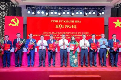 Khánh Hòa bổ sung 9 tỉnh ủy viên là lãnh đạo các sở, ngành