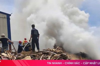 Kịp thời khống chế đám cháy trong khu vực nhà máy gỗ ở Hà Tĩnh