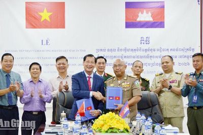 An Giang tiếp nhận 81 hài cốt liệt sĩ quy tập tại tỉnh Kampong Speu