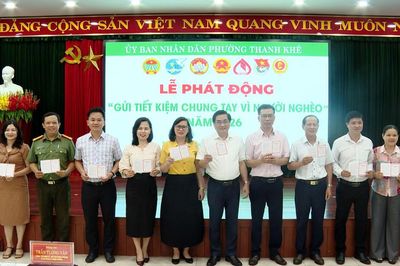Phường Thanh Khê phát động 'Gửi tiết kiệm chung tay vì người nghèo'
