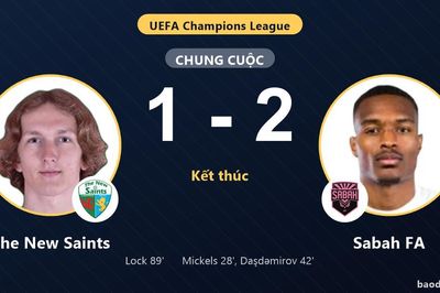 Sabah FA thắng tại Park Hall, The New Saints chỉ kịp rút ngắn cách biệt
