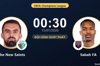TRỰC TIẾPTrực tiếp The New Saints vs Sabah FA: Trận đấu đang diễn ra