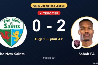 TRỰC TIẾPTrực tiếp The New Saints vs Sabah FA: Sabah FA nhân đôi cách biệt