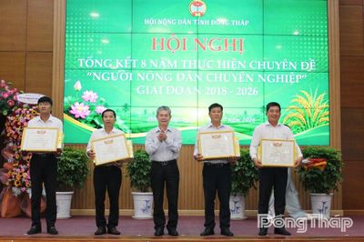 Đồng Tháp: Hơn 48.850 nông dân được công nhận danh hiệu 'Người nông dân chuyên nghiệp'