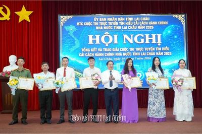 11 tập thể, 33 cá nhân đạt giải Cuộc thi trực tuyến tìm hiểu cải cách hành chính nhà nước tỉnh Lai Châu năm 2026
