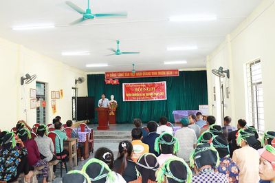 Hơn 700 người dân xã Cao Bồ được tuyên truyền và tham gia thi tìm hiểu pháp luật