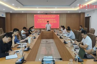 Tiểu ban Nội dung, Tuyên truyền và Khánh tiết triển khai công tác chuẩn bị Đại hội TDTT tỉnh lần thứ X