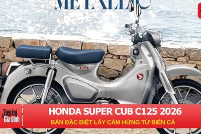 Honda Super Cub C125 2026: Bản đặc biệt lấy cảm hứng biển cả, giá khoảng 78 triệu.