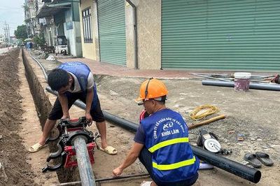 Đưa nước sạch đến những hộ dân cuối cùng ở xã Thường Tín