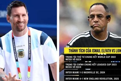 Messi đón tin vui từ... trọng tài trận Argentina đấu Anh