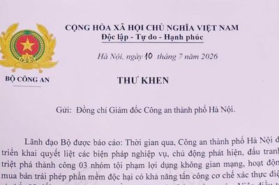 Lập công xuất sắc, lực lượng an ninh mạng Công an Hà Nội nhận thư khen của Bộ Công an