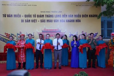 Triển lãm 'Từ Văn Miếu Quốc Tử Giám Thăng Long đến Văn Miếu Diên Khánh'
