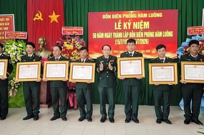 Đồn Biên phòng Hàm Luông kỷ niệm 50 năm Ngày thành lập