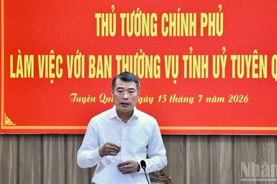 Thủ tướng Lê Minh Hưng chủ trì cuộc làm việc với Ban Thường vụ Tỉnh ủy Tuyên Quang