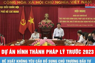 Đề xuất không yêu cầu bổ sung chủ trương đầu tư những dự án đã hình thành pháp lý trước năm 2023