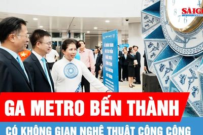 Ga metro Bến Thành có không gian nghệ thuật công cộng