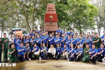 Đội hình tình nguyện Du học sinh Việt Nam tại quê hương