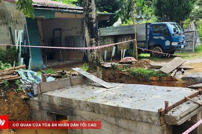 Thi công đường tỉnh 523B: Người dân 'kêu trời' vì bụi, lầy và nguy cơ tai nạn rình rập