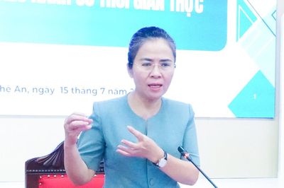 Phó Bí thư Tỉnh ủy Võ Thị Minh Sinh yêu cầu triển khai thử nghiệm 'Nền tảng điều hành số thời gian thực' phục vụ công tác lãnh đạo, điều hành