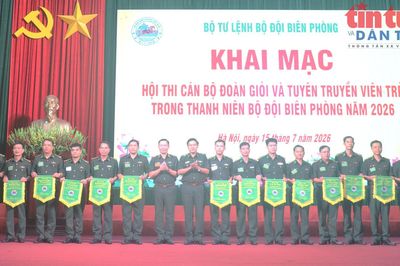Bộ đội Biên phòng khai mạc Hội thi cán bộ Đoàn giỏi và Tuyên truyền viên trẻ năm 2026