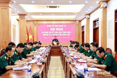 Đảng ủy Binh đoàn 16 ra nghị quyết thực hiện nhiệm vụ 6 tháng cuối năm