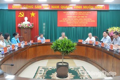 Đồng Tháp tăng cường phòng, chống tham nhũng, tập trung xử lý các dự án tồn đọng