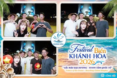 Photobooth - điểm trải nghiệm mới tại Festival Biển Khánh Hòa 2026