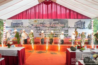 Khởi công xây dựng trụ sở làm việc Công an 7 xã biên giới trên địa bàn tỉnh