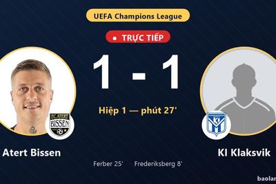 TRỰC TIẾPTrực tiếp Atert Bissen vs KI Klaksvik: Atert Bissen gỡ hòa 1-1