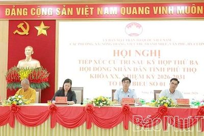 Tổ đại biểu số 1 tiếp xúc cử tri sau Kỳ họp thứ Ba