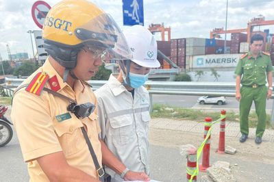 TP. Hồ Chí Minh: Xử lý tình trạng mất an toàn giao thông tại công trình sửa chữa cầu Đồng Nai cũ