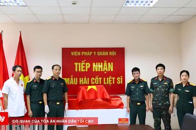 Ninh Bình: Bàn giao 1.042 mẫu hài cốt liệt sĩ phục vụ giám định ADN