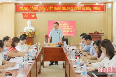 Ban Văn hóa - Xã hội, HĐND tỉnh giám sát việc thực hiện chính sách người có công tại xã Nguyên Bình