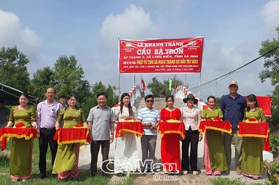 Khánh thành cầu nông thôn trị giá 250 triệu đồng