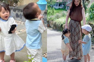 Cặp song sinh nhà Phương Oanh khiến mẹ phải đóng vai phản diện