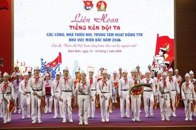 Hơn 1000 thiếu nhi tham gia Liên hoan 'Tiếng kèn Đội ta' khu vực phía Bắc