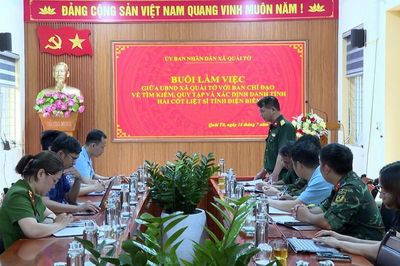 Điện Biên:Xã Quài Tở phối hợp khảo sát, tìm kiếm hài cốt liệt sĩ tại bản Lồng