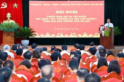 Hà Nội chính thức thực hiện thí điểm mô hình 'xã, phường xã hội chủ nghĩa'