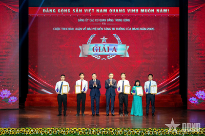 Đảng ủy các cơ quan Đảng Trung ương trao giải Cuộc thi chính luận về bảo vệ nền tảng tư tưởng của Đảng năm 2026